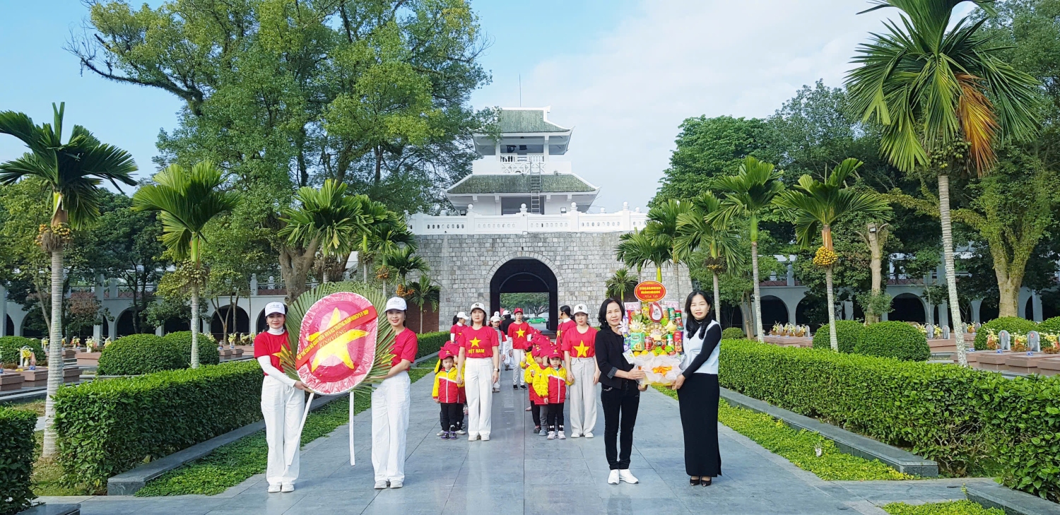 TRƯỜNG MẦM NON 7/5 - HÀNH TRÌNH VỀ NGUỒN  NUÔI DƯỠNG LÒNG BIẾT ƠN CHO THẾ HỆ MĂNG NON