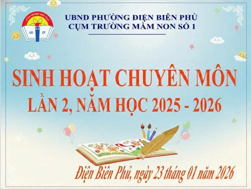 TRƯỜNG MẦM NON 7/5 VINH DỰ ĐƯỢC CỤM CHUYÊN MÔN SỐ 01 CHỌN LÀM ĐỊA ĐIỂM TỔ CHỨC SINH HOẠT CHUYÊN MÔN  LẦN 2, NĂM HỌC 2025 - 2026